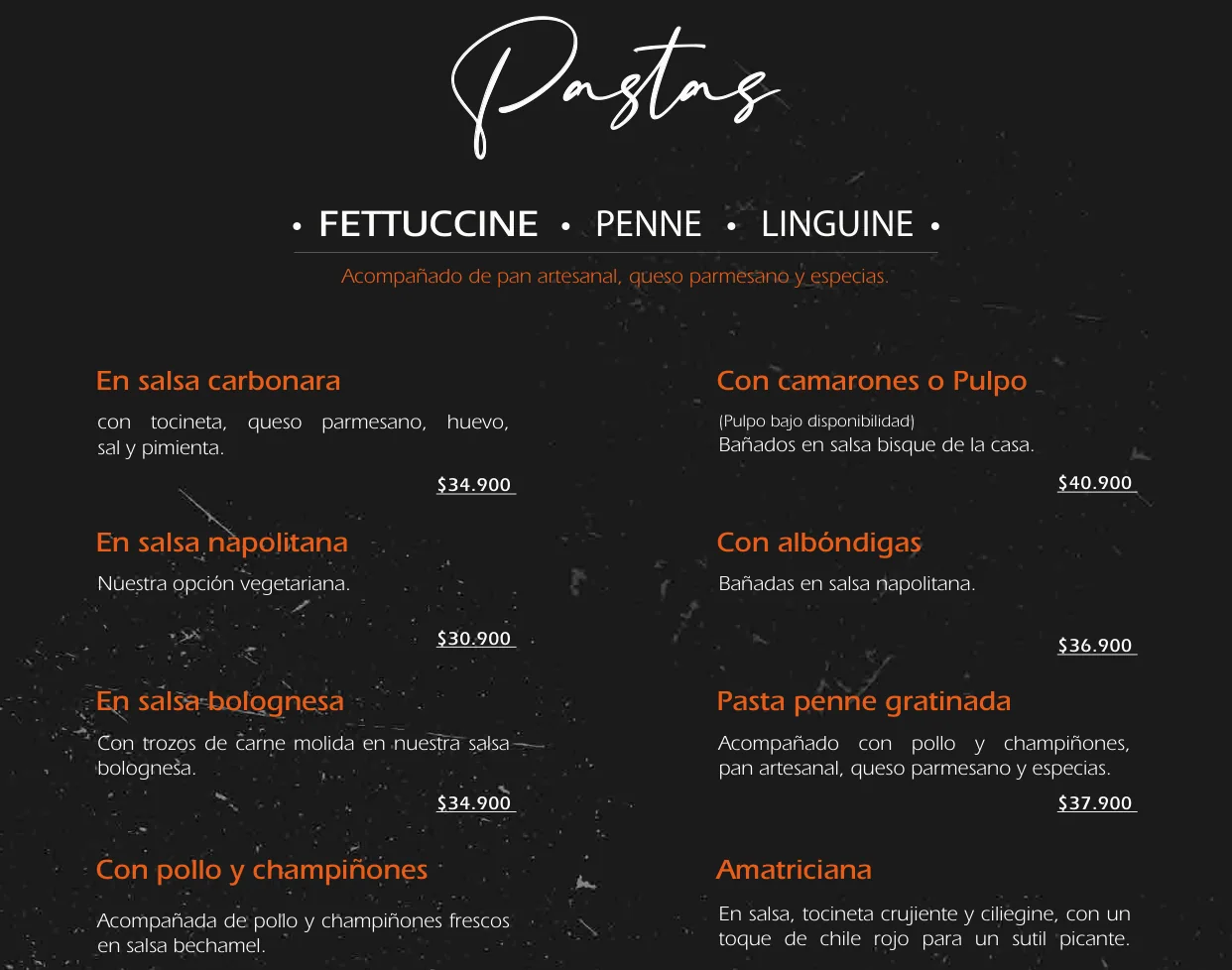 Menú 500 Rooftop, sección 12